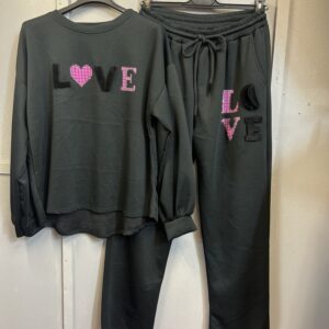 Dresy Love czarne (107)