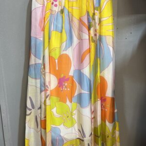 Spódnica jedwab kwiat (163)