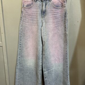 Spodnie jeansy brokat, róż (34)