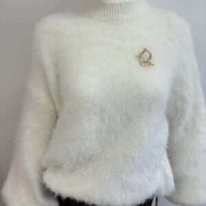 Sweterek z przypinką Dior(184)